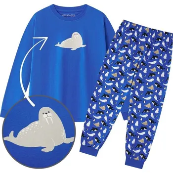 Chlapecké pyžamo Chlapecké pyžamo Wolf S2555 modré lachtan