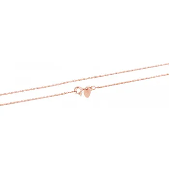 Řetízek Beneto Pozlacený stříbrný řetízek Anker AGS1286-ROSEGOLD 45 cm + 2 měsíce na vrácení zboží