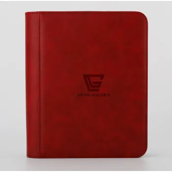 Sběratelství Premium Album na toploadery 112 ks se zipem, červené