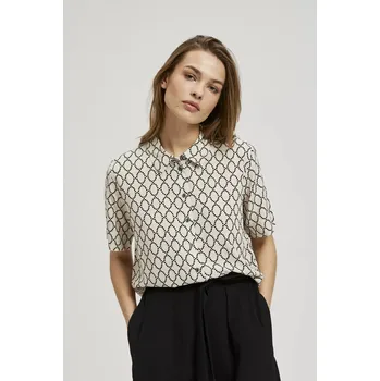 Dámská košile MOODO - světle béžová Marisse černá | bílá | šedá | krémová | vícebarevná 2710559