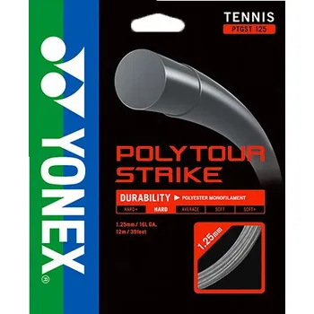 Struna na výplet tenisové rakety Tenisový výplet Yonex PolyTour Strike Black 1,25 mm