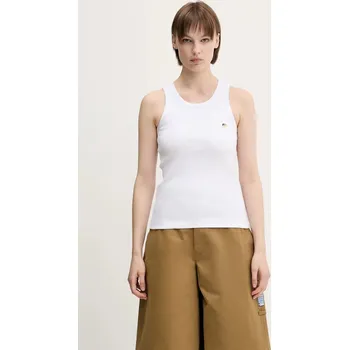 Bavlněný top Fiorucci Angel Patch Ribbed Tank W02SPTTA324CJ01WH01 bílá 00X, vel. M