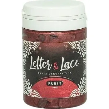 Jedlá dekorace na dort Hotová hmota na krajku Food Colours Ruby (90 g) F-108_S01