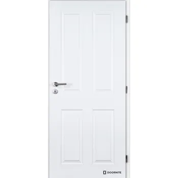 Interiérové dveře Dveře falcové lakované, bílá Doornite 1, Odysseus hladké, dozický zámek Šířka: 70, Orientace: pravá, Výplň: voština