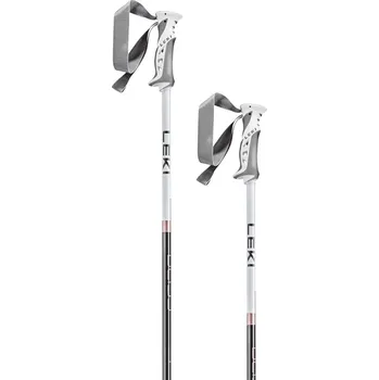 Sjezdová hůlka Leki Bliss - gunmetal/white/rosegold 120