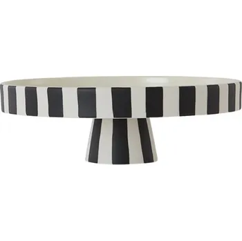 OYOY, Patera na dort Toppu, 27 x 27 cm, černo-bílá - Formadore