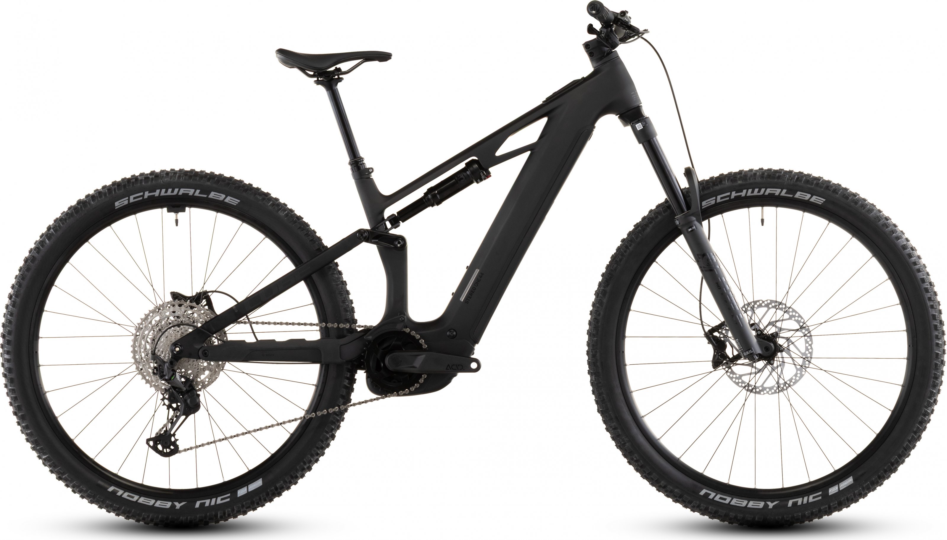 CUBE Stereo Hybrid ONE44 HPC Race 800 blackline (2026) Barva: Černá, Velikost: XL Race 800 | Bosch CX 120Nm | 800Wh | FOX | včetně pedálů