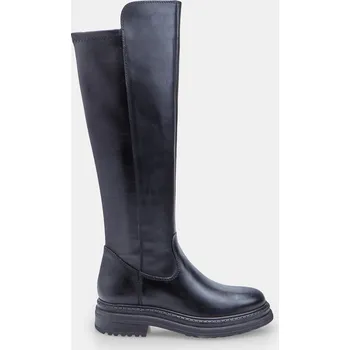 Dámské kozačky Baťa černé dámské kožené kozačky s vyšším předním dílem, vel. 35