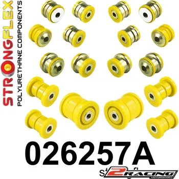 Silentblok nápravy Komplet zadní zavěšení silentbloky Sport 026257A (Komplet zadní zavěšení polyuretanové tvrdé tuningové lůžko silentbloky Sport)
