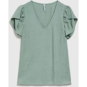 Dámská halenka MOODO - olivová Marisse bílá | kaki | světle zelená 2714351