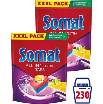 Tableta do myčky SOMAT All in One Extra Lemon 230 ks