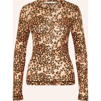 Dámské tričko Lanius Dámské Tričko S Dlouhým Rukávem, hnědá / černá /...