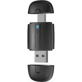 Bezdrátový CarPlay a Android Auto adaptér 2025 2v1 Smart Mini Box USB & Type-C Plug & Play WiFi 5.8GHz BT OTA aktualizace připojení