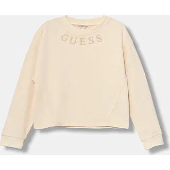 Chlapecká mikina Dětská bavlněná mikina Guess J5BQ22.KAV34.9BYA béžová 02X, vel. 147-157