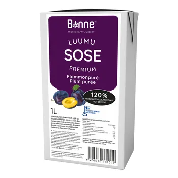 Ovocné pyré 120% švestka 1l - Bonne