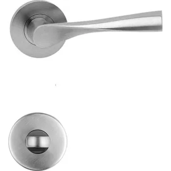 Dveřní kování COBRA spol. s r.o. Kování rozetové AGÁTA nerez klika/klika, rozeta kulatá WC