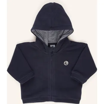 Pánská mikina Petit Bateau Fleecová Bunda pro miminko, tmavě modrá, 74