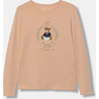 Pánská móda Dětské tričko s dlouhým rukávem Guess J5BI26.J1314.9BYA oranžová 20X, vel. 122-125