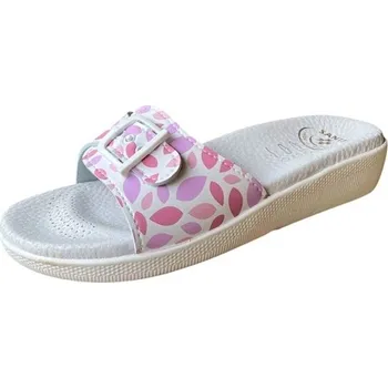 Dámské pantofle Santé SI/03D zdravotní pantofle bílá kapky Barva: Bílá, Velikost: 38