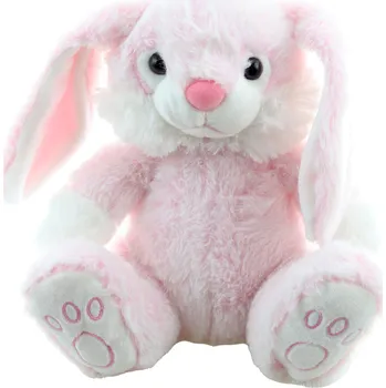plyšák Králík plyšový růžový 23 cm