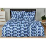 Jarní Bavlněné povlečení PLUS ANEMA modré