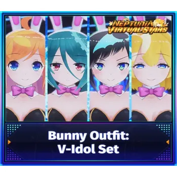 Počítačová hra Neptunia Virtual Stars - Bunny Outfit: V-Idol Set DLC