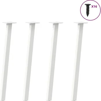 Konferenční stolek vidaXL Nohy konzolového stolku 4 ks ocel 72 cm ocel [4012494] Barva: Bílá