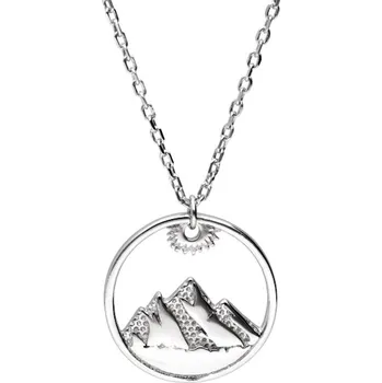 Náhrdelník Argento 92029 Stříbrný náhrdelník - hory, délka 43 až 46 cm