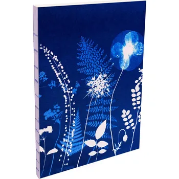 Zápisník Zápisník Cyanotype, A5, 80 listů, linkovaný - luční kvítí