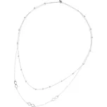 Argento 91888 Stříbrný náhrdelník - nekonečno, kulka, délka 43 až 46 cm
