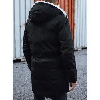 Pánský kabát Pánská zimní parka s kapucí DStreet černá 3045255
