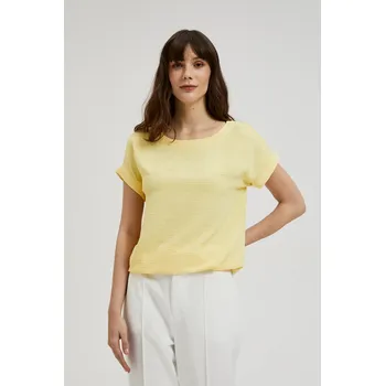 Dámská halenka MOODO - světle žlutá Marisse bílá | krémová | žlutá 2724160