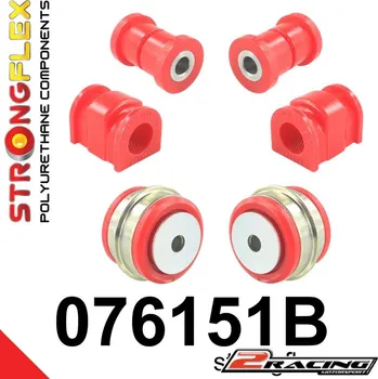 Silentblok nápravy Přední silentbloky kit 076151B (Přední polyuretanové lůžko silentbloky kit)