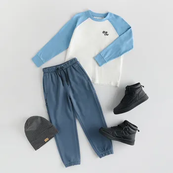 Chlapecké tričko Reserved - Bavlněné tričko s dlouhými rukávy - bleděmodrá - 571FJ-05X - 571FJ-05X-170