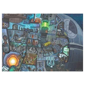 Puzzle RAVENSBURGER Puzzle Star Wars: Kde je Žvejkal? 1000 dílků