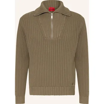 Pánský svetr Hugo Pánský Svetr Troyer Srigg, khaki, XXL