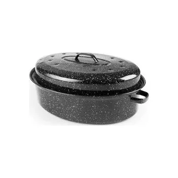 pekáč Smaltovaný pekáč s víkem 38x28cm - Ibili