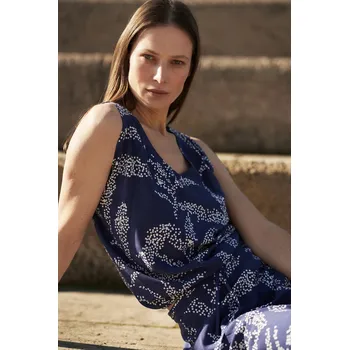 Dámská halenka MOODO - tmavě modrá Marisse modrá | bílá 2728480