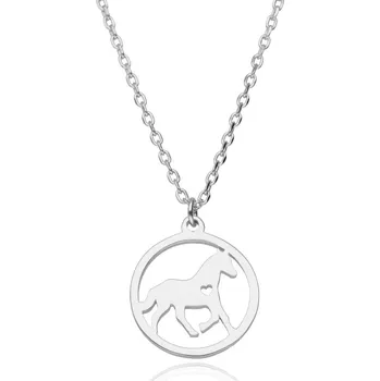 Náhrdelník Argento 91994 Stříbrný náhrdelník - kůň, délka 43 až 46 cm