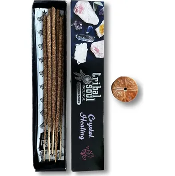 Vonná tyčinka Spirituální vonné tyčinky – Očista krystalů s keramickým stojánkem, cca 10 ks, doba hoření 30 minut