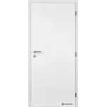 DOORNITE Dveře falcové lakované, bílá BASIC, plné, dozický zámek Šířka: 80, Orientace: pravá, Výplň: voština