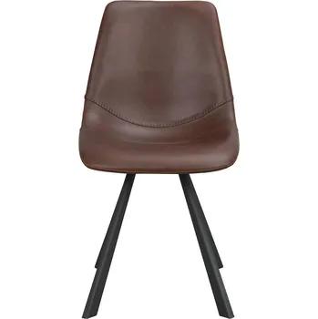 Jídelní židle Rowico Jídelní židle, hnědé/černé, kovové nohy, Auburn Barva: Hnědá; Černá