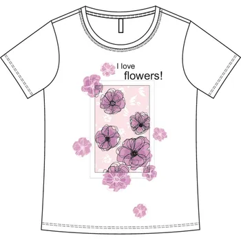 Dámské tričko MOODO Marisse bílá | růžová 2680961