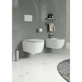 Klozet WC závěsné Like, rimless, salvia matné, zadní odpad, LKWCSO031FI
