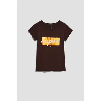 Dámské tričko DÁMSKÉ TRIKO L-TS-4019 D.DUB Moodo bílá | hnědá | oranžová | krémová | vícebarevná 2179874