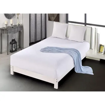 Prostěradlo Prostěradlo s gumičkou - mikroplyš - bílé PRZG03 Rozměr plachty: 160x200cm