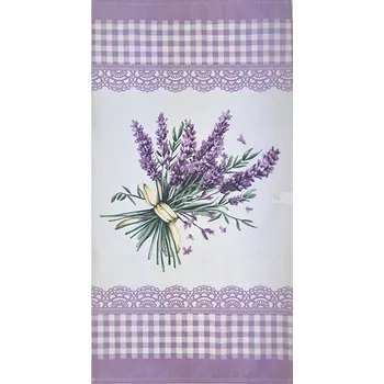 Utěrka Kuchyňská utěrka bavlněná 37x70 - Levandule kytice fialová