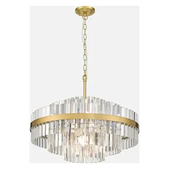 Zlaté závěsné glamour svítidlo CONSTANTINOPLE 61 cm