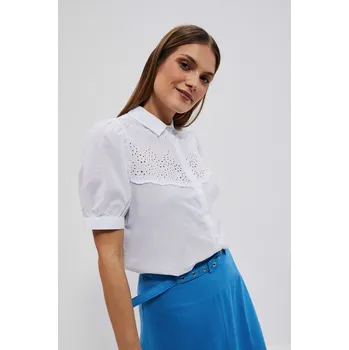 Dámská košile DÁMSKÁ KOŠILE L-KO-4040 BÍLÁ Marisse černá | bílá | hnědá 2333222