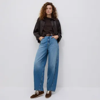 Dámské džíny Reserved - Džíny barrel leg - modrá - 630HF-55J - 630HF-55J-38